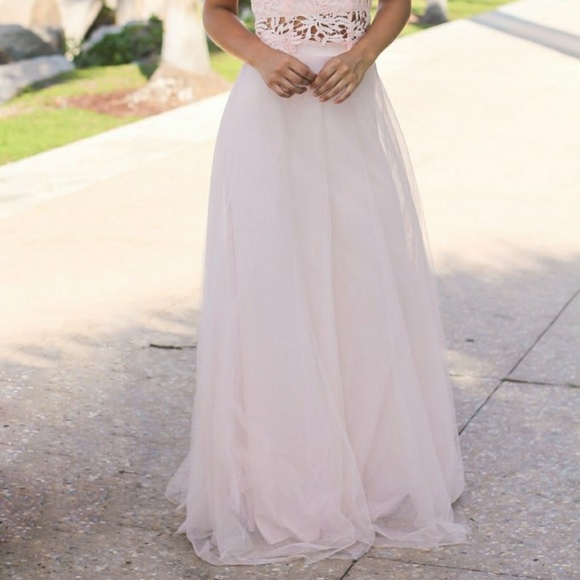 Pink 2 piece dress - Picture 2 of 3